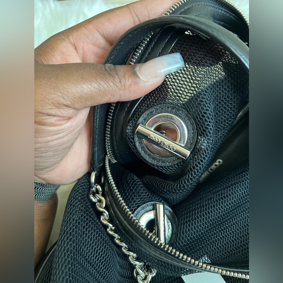 JIMMY CHOO Mesh Tote Bag w/ COA~NWOT🔥😍 - Picture 3 of 17